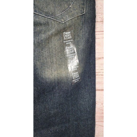 Rare Paper Denim & Cloth 38/30 Cotton/Poly Distressed Men July 2011 Jeans - Picture 8 of 11